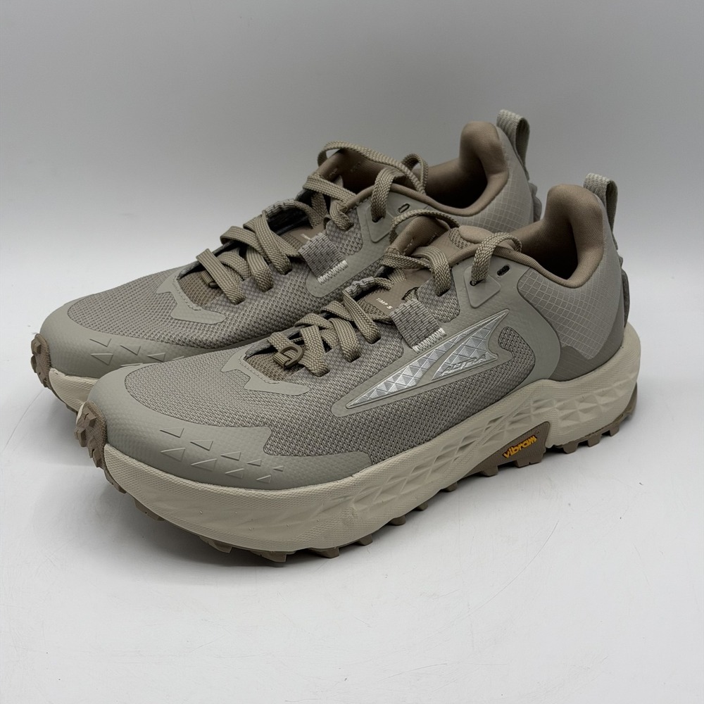 Womens Altra Timp 5 Size 7 Sand Trail Running Mesh Vibram Outsole Shoes